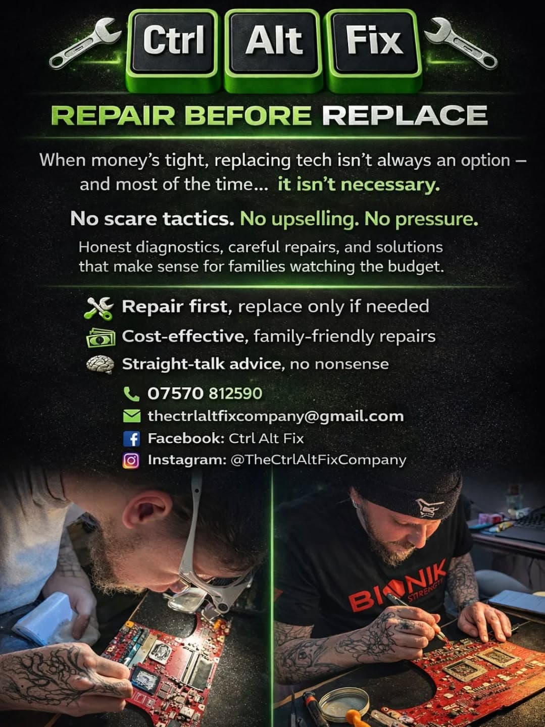 Repair before replace
